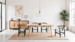 Lakeside 7 Pc. Dining Table Set Modern Farmhouse Natural by Furniture of America - Image 2