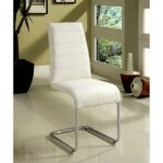 Mauna Dining Table Contemporary White by Furniture of America - Image 2