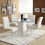 Mauna Dining Table Contemporary White by Furniture of America - Image 3