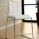 Kona Counter Ht. Chair Contemporary White by Furniture of America