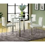 Kona Counter Ht. Chair Contemporary White by Furniture of America - Image 2
