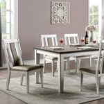 Halsey 7 Pc Dining Table Set Rustic by Furniture of America