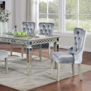 Adalia 7 Pc Dining Table Set Glam by Furniture of America