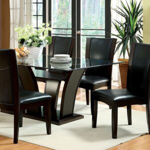 Manhattan 7 Pc Dining Table Set Contemporary by Furniture of America