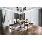 Nova 7 Pc Dining Table Set Contemporary by Furniture of America - Image 4