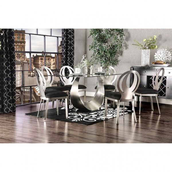 Orla 7 Pc Dining Table Set Contemporary by Furniture of America - Image 4
