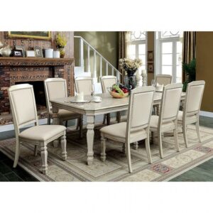 Holcroft 9 Pc Dining Table Set Transitional by Furniture of America