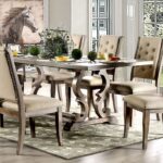 Patience 9 Pc Dining Table Set Rustic by Furniture of America