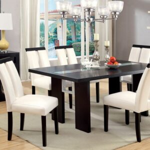 Luminar 7 Pc Dining Table Set Contemporary by Furniture of America