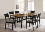 Oberwil 7 Pc Dining Table Set Mid-century Modern  by Furniture of America - Image 4