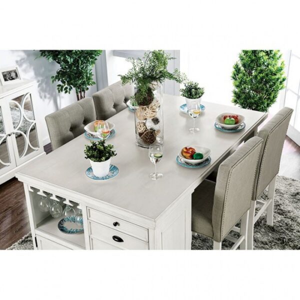 Sutton 5 Pc Dining Table Set Transitional by Furniture of America - Image 3