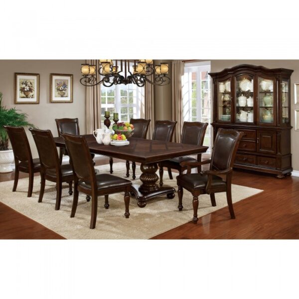 Alpena 9 Pc Dining Table Set Transitional  by Furniture of America - Image 3