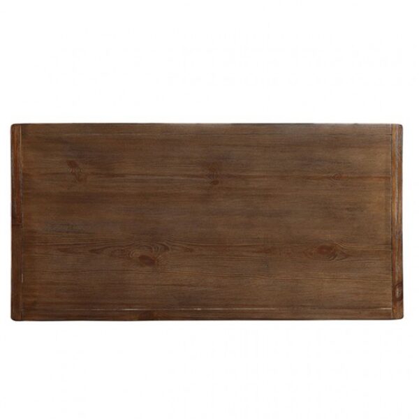 Sania 4 Pc Counter Ht Table Set w/ Bench Rustic by Furniture of America - Image 2