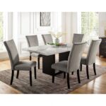 Kian 7 Pc Dining Table Set Transitional by Furniture of America - Image 3