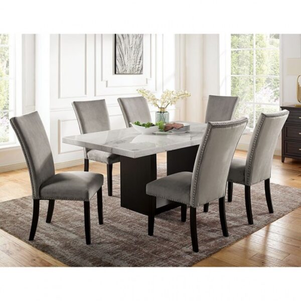 Kian 7 Pc Dining Table Set Transitional by Furniture of America - Image 3