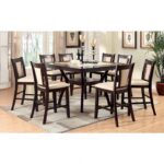 Brent 7 Pc Counter Ht Table Set Transitional by Furniture of America - Image 3