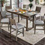 Anton 7 Pc Counter Ht Table Set Contemporary by Furniture of America