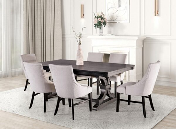Gosport 7 Pc Dining Table Set Transitional by Furniture of America - Image 7