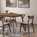 Skien 5 Pc Dining Table Set Mid-Century Modern by Furniture of America