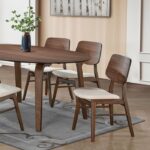 Narvik 7 Pc Dining Table Set Mid-Century Modern by Furniture of America
