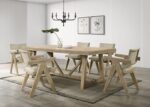 Guisborough 7 Pc Dining Table Set Contemporary by Furniture of America - Image 2