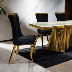 Basilicata 7 Pc Dining Table Set Glam by Furniture of America