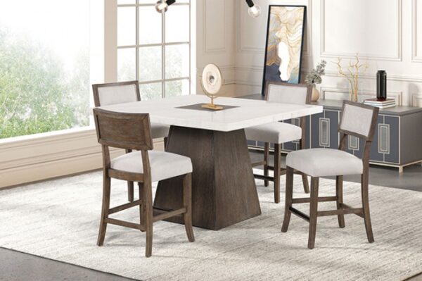 Grasten 7 Pc Counter Ht Table Set Contemporary by Furniture of America - Image 5