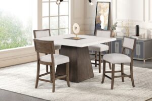 Grasten 7 Pc Dining Table Set Contemporary by Furniture of America