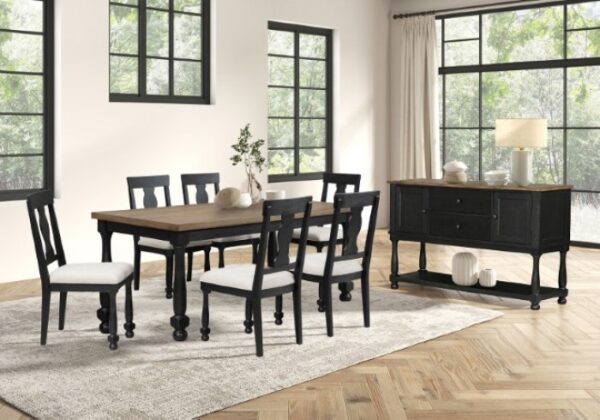 Neue Mills 7 Pc Dining Table Set Modern Farmhouse by Furniture of America - Image 4