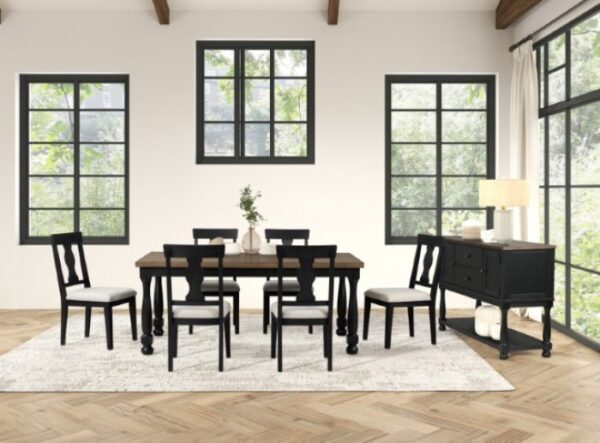 Neue Mills 7 Pc Dining Table Set Modern Farmhouse by Furniture of America - Image 3