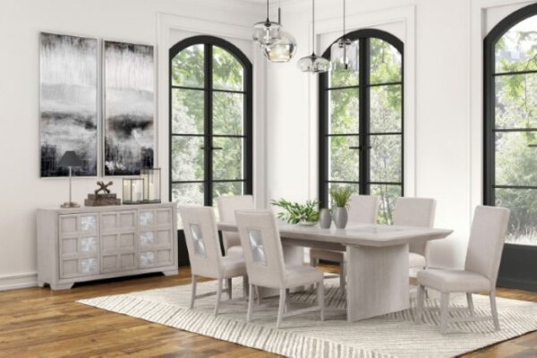 Argenthart 7 Pc Dining Table Set Transitional by Furniture of America - Image 4