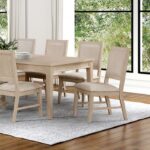 Sandnes 7 Pc Dining Table Set Transitional by Furniture of America