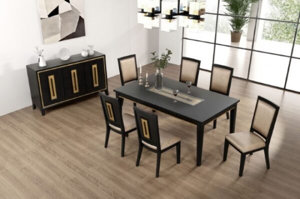 Kenyada 7 Pc Dining Table Set Contemporary by Furniture of America - Image 6