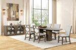 Clements 9 Pc Dining Table Set Modern Farmhouse by Furniture of America - Image 4