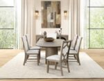 Clements 9 Pc Dining Table Set Modern Farmhouse by Furniture of America - Image 3