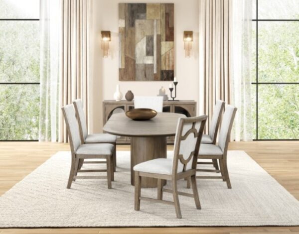 Clements 9 Pc Dining Table Set Modern Farmhouse by Furniture of America - Image 3