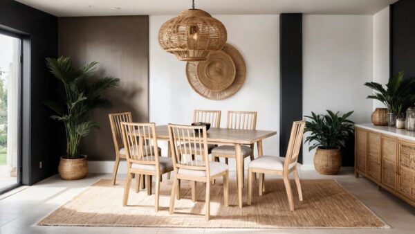 Lakeside 7 Pc Dining Table Set Modern Farmhouse by Furniture of America - Image 4