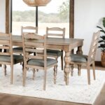 Chesapeake 7 Pc Dining Table Set Modern Farmhouse by Furniture of America