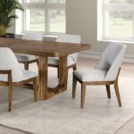 Mandal 9 Pc Dining Table Set Transitional by Furniture of America