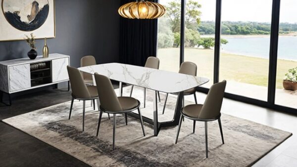 Norelli 7 Pc Dining Table Set Contemporary by Furniture of America - Image 2