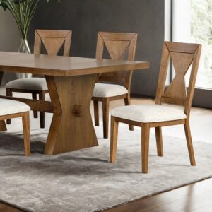 Johannes 7 Pc Dining Table Set Rustic Farmhouse by Furniture of America