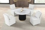 Varde 5 Pc Dining Table Set Contemporary by Furniture of America - Image 2