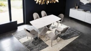 Lenvik 7 Pc Dining Table Set Contemporary by Furniture of America