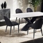 Lenvik 7 Pc Dining Table Set Contemporary by Furniture of America