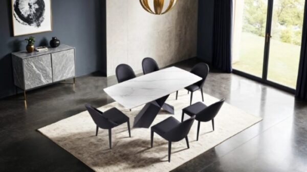 Lenvik 7 Pc Dining Table Set Contemporary by Furniture of America - Image 3