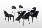 Lenvik 7 Pc Dining Table Set Contemporary by Furniture of America - Image 2