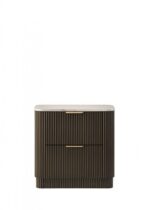 Lantrisant Nightstand Contemporary Dark Walnut by Furniture of America - Image 2