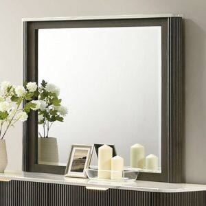 Lantrisant Mirror Contemporary Dark Walnut by Furniture of America