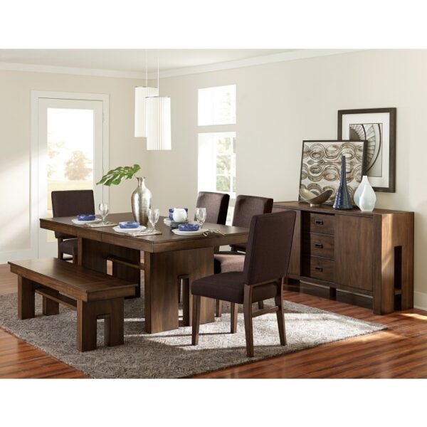 Sedley Walnut Dining Bench By Homelegance - Image 2
