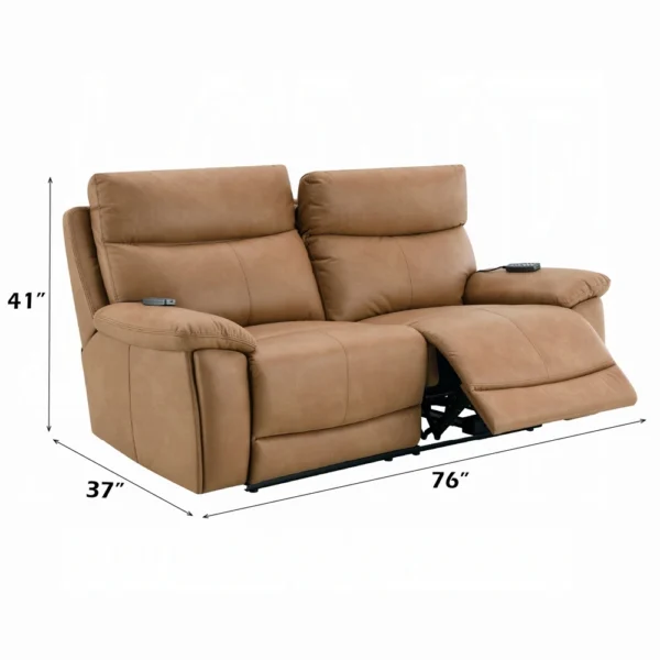 Chavis Power Motion Loveseat with USB & Power Headrest by ACME - Image 6